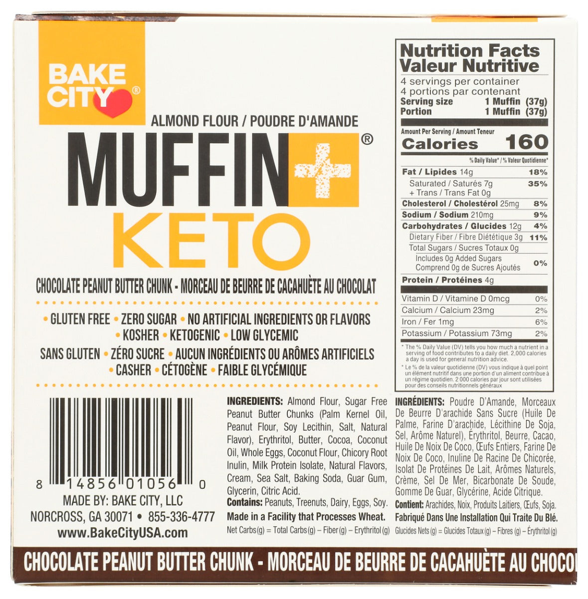 Bake City: Muffin Chocolate Peanut Butter, 5.2 Oz