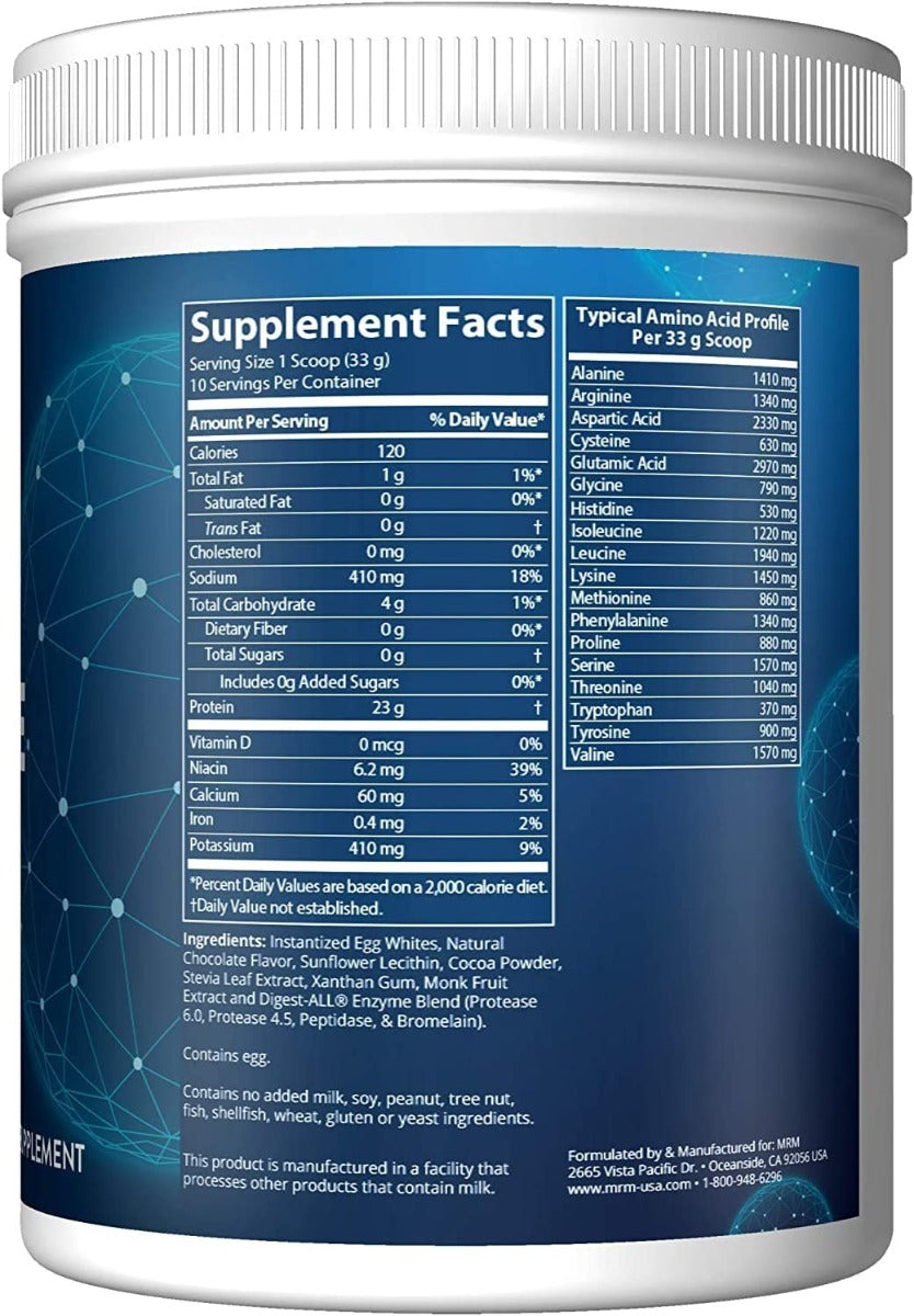 Mrm: Protein Egg White Choc, 12 Oz