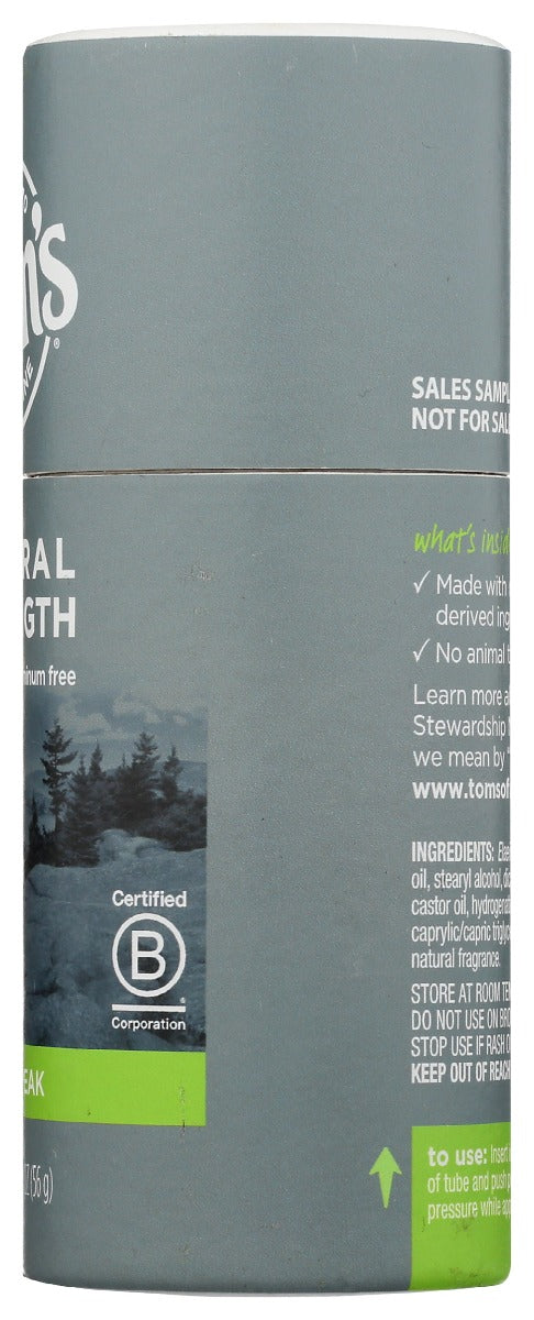 Toms Of Maine: Deodorant Mens Cedar Peak, 2 Oz