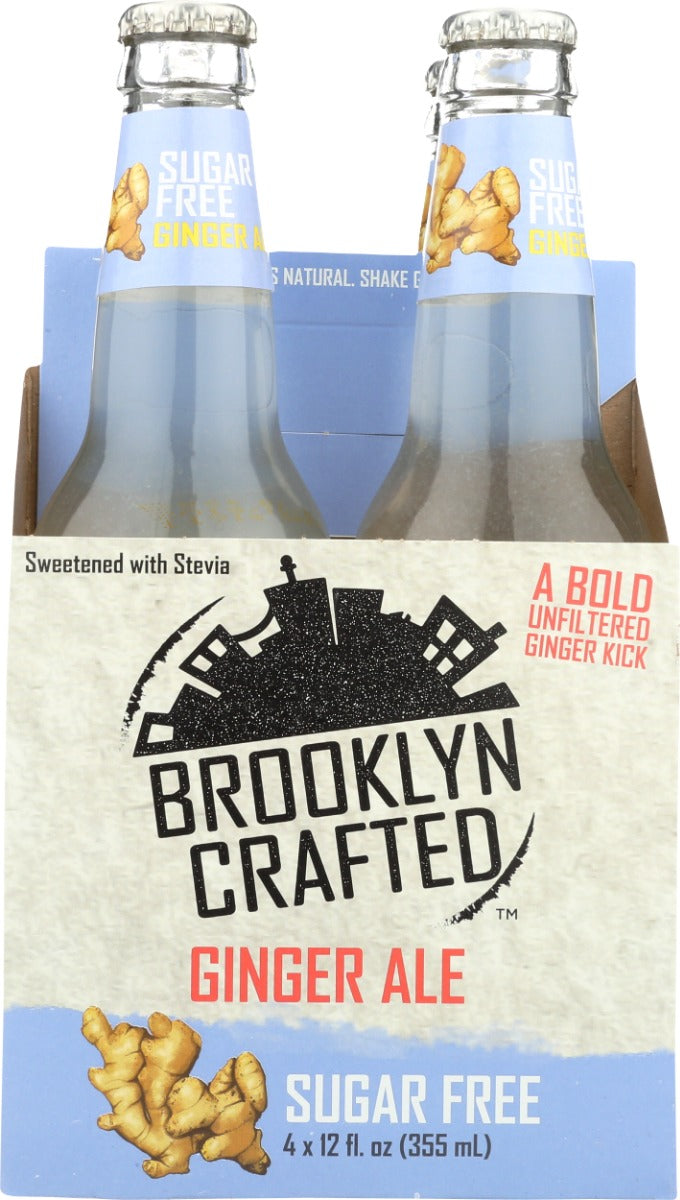 Brooklyn Crafted: Ginger Ale Sugar Free 4Pk, 48 Fo