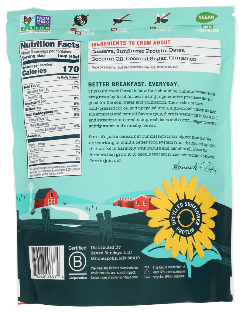 Seven Sundays: Real Cinnamon Sunflower Cereal, 8 Oz