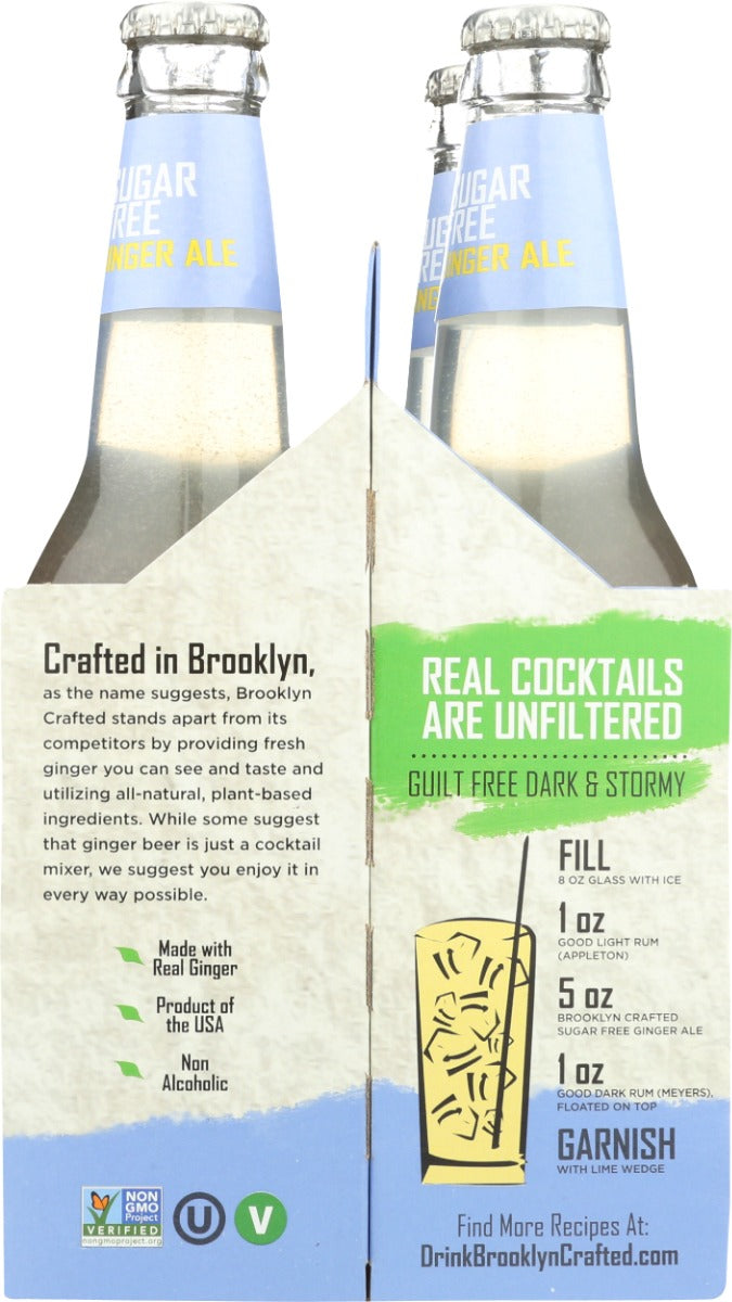 Brooklyn Crafted: Ginger Ale Sugar Free 4Pk, 48 Fo