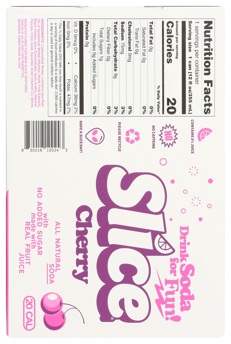 Slice: Soda Cherry 6Pk, 72 Fo