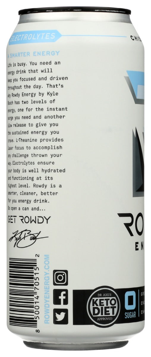 Rowdy Energy: Drink Energy Chisld Ice, 16 Fo