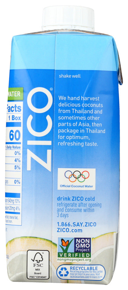 Zico: Coconut Water 100% Natural, 11 Fo