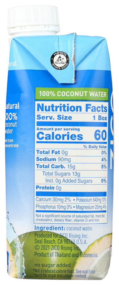 Zico: Coconut Water 100% Natural, 11 Fo