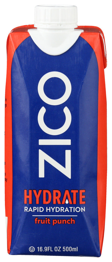 Zico: Water Hydrate Fruit Punch, 16.9 Fo