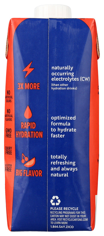 Zico: Water Hydrate Fruit Punch, 16.9 Fo