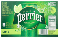 Perrier: Lime Sparkling Water 8Pk, 89.2 Fo