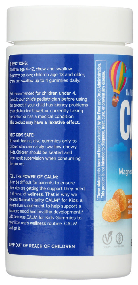 Natural Vitality: Kids Calm Gummy Citrus, 60 Pc