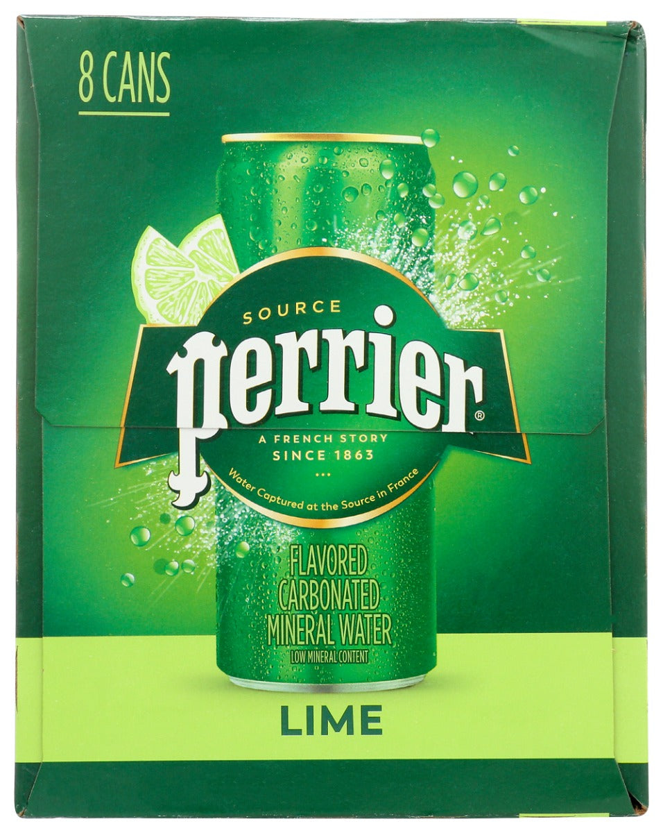 Perrier: Lime Sparkling Water 8Pk, 89.2 Fo