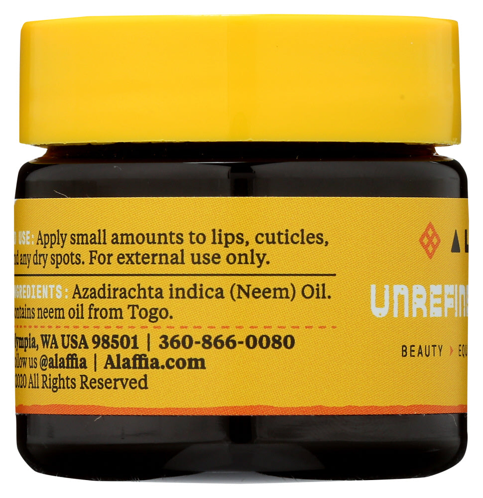 Alaffia: Oil Body Neem Pure Unrfnd, 0.8 Oz