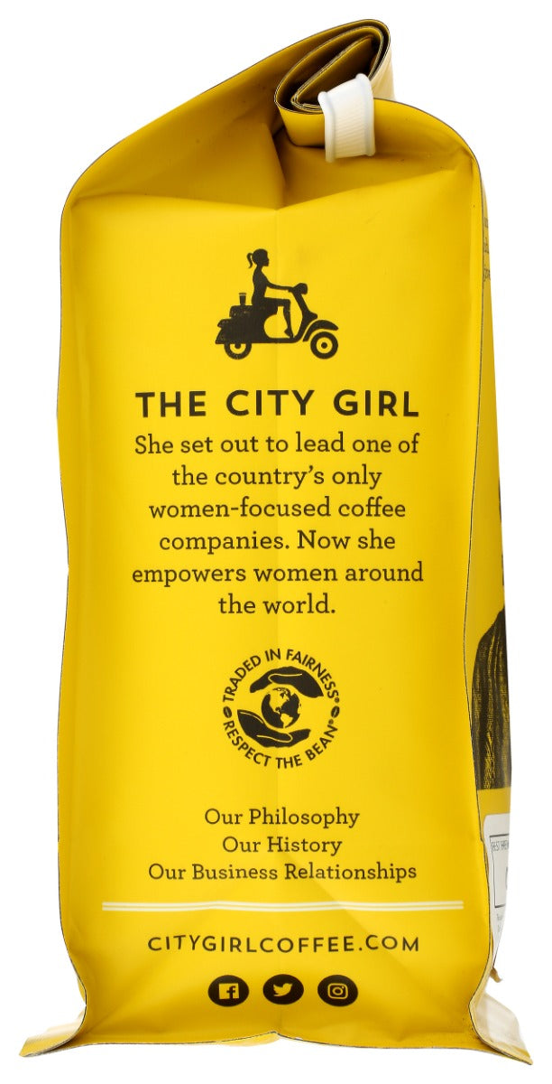 City Girl Coffee: Coffee Blnd Brazil Whl Bean, 12 Oz