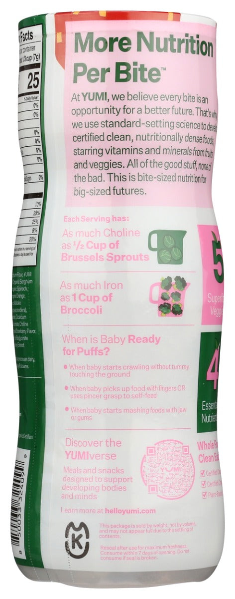 Yumi: Puffs Strwbrry Basil, 1.5 Oz