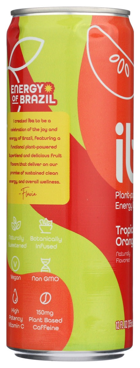 Iba Beverage: Drink Enrgy Tropic Orang, 12 Fo