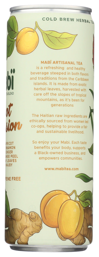 Mabi Artisanal Tea: Apricot Passion Cold Brewed Spice Tea, 12 Fo