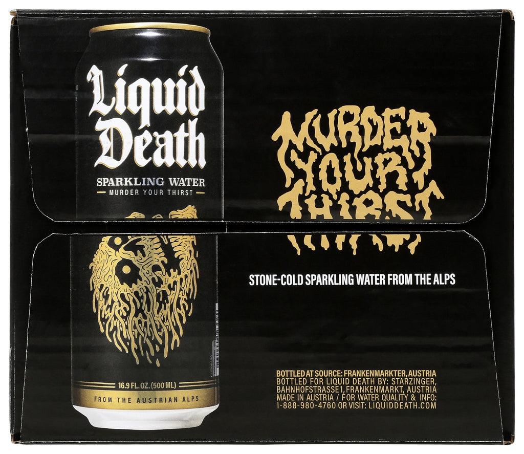 Liquid Death: Water Sparkling Mountain, 202 Fo