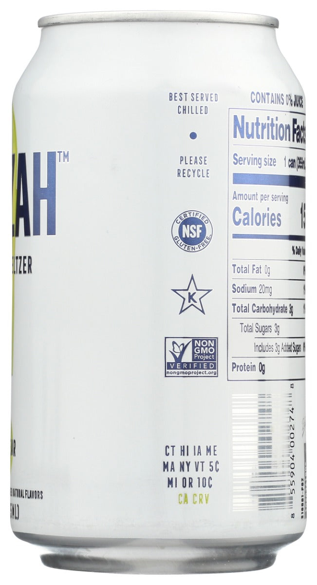 Huzzah: Seltzer Pear Probiotic, 12 Fo