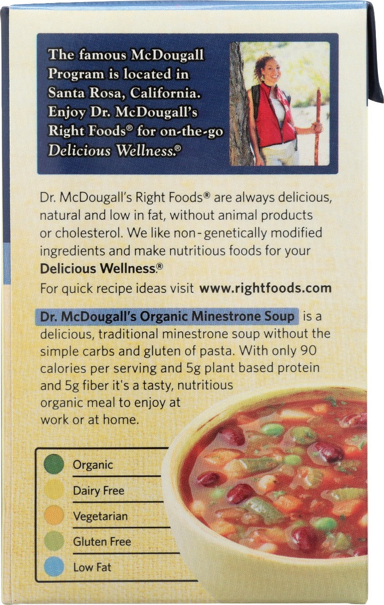 Dr Mcdougalls: Soup Minestrone, 17.6 Oz