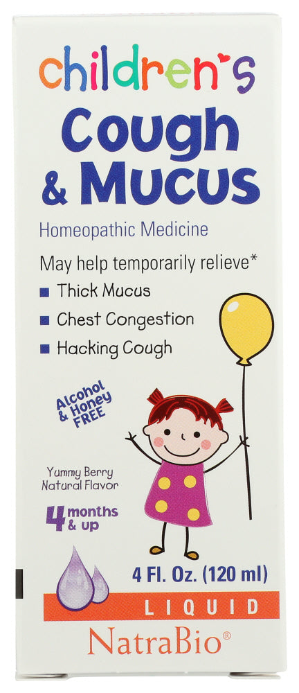 Natra Bio: Childrens Cough And Mucus Medicine, 4 Fo