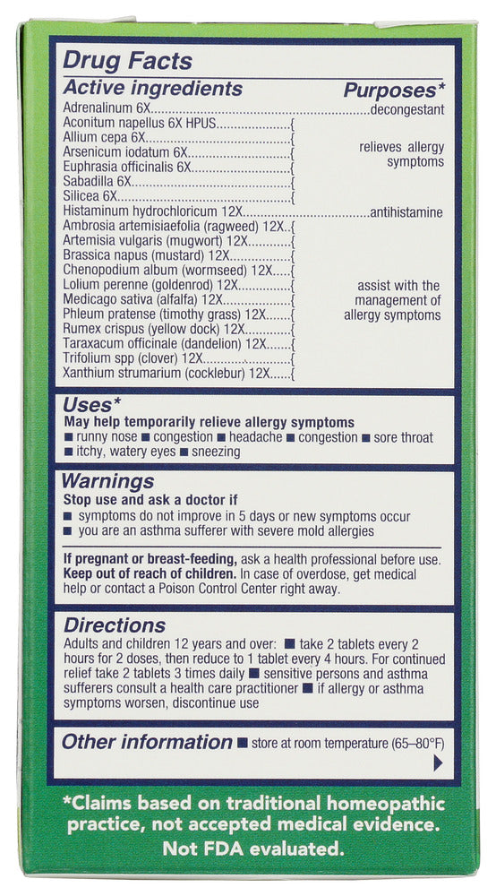 Bioallers: Outdoor Allergy Treatment, 60 Tablets