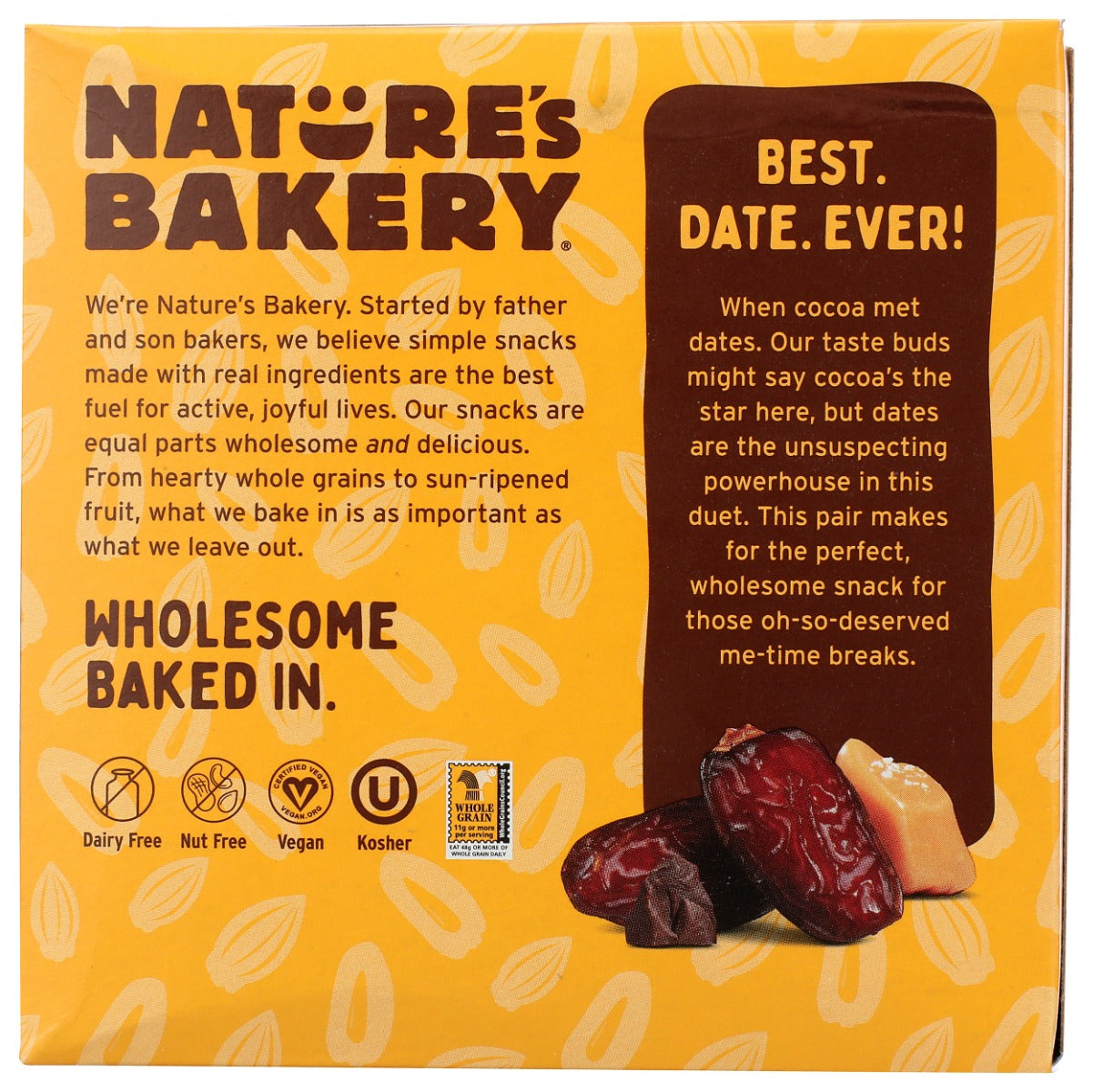 Natures Bakery: Brownie Bars Salted Caramel, 9.54 Oz