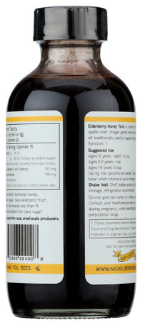 Mickelberry  Gardens: Tonic Elderberry Honey, 4 Fo