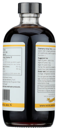 Mickelberry  Gardens: Tonic Elderberry Honey, 8 Fo