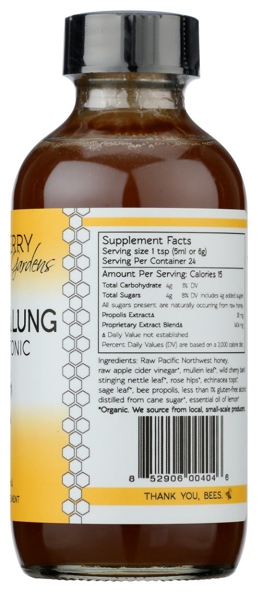 Mickelberry Gardens: Tonic Throat Lung Honey, 4 Fo