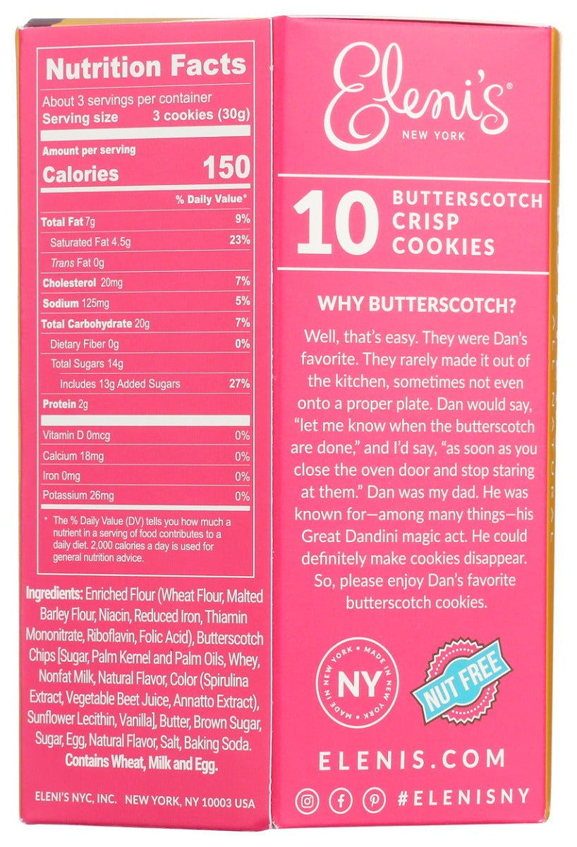 Eleni's Cookies: Butterscotch Box, 3.5 Oz