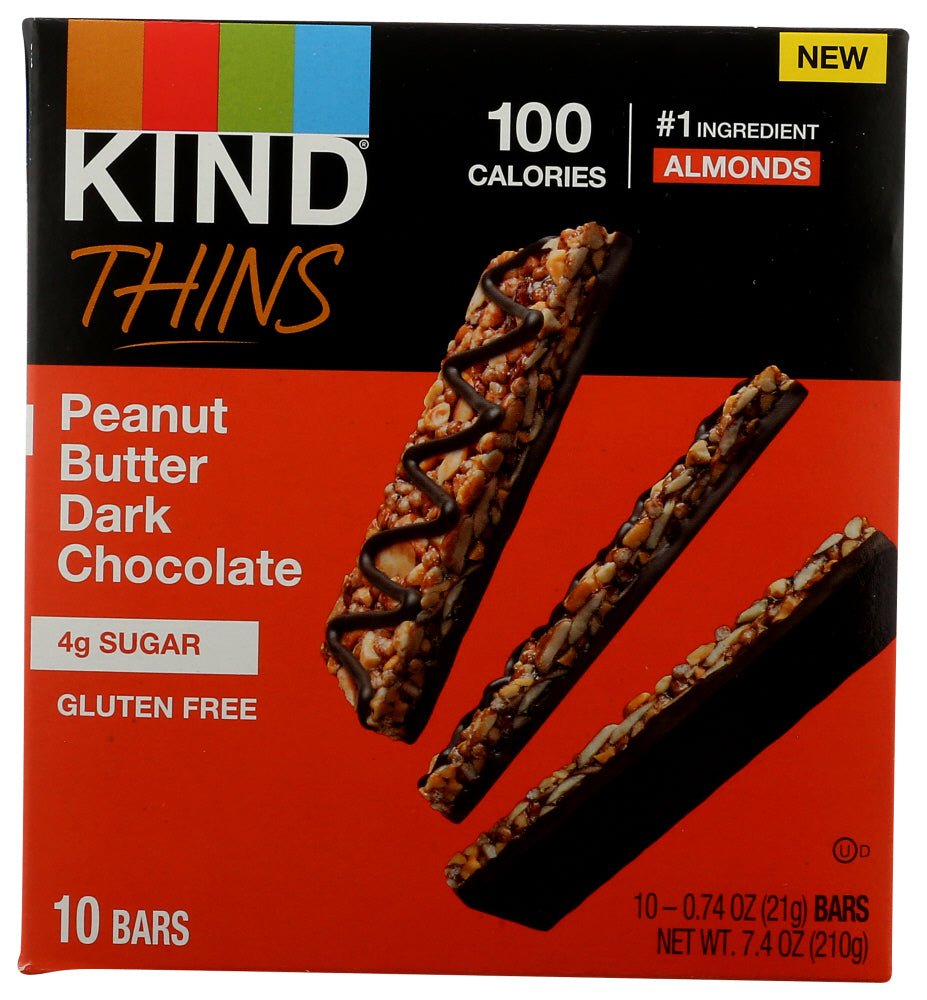 Kind: Peanut Butter Dark Chocolate Thins, 7.4 Oz