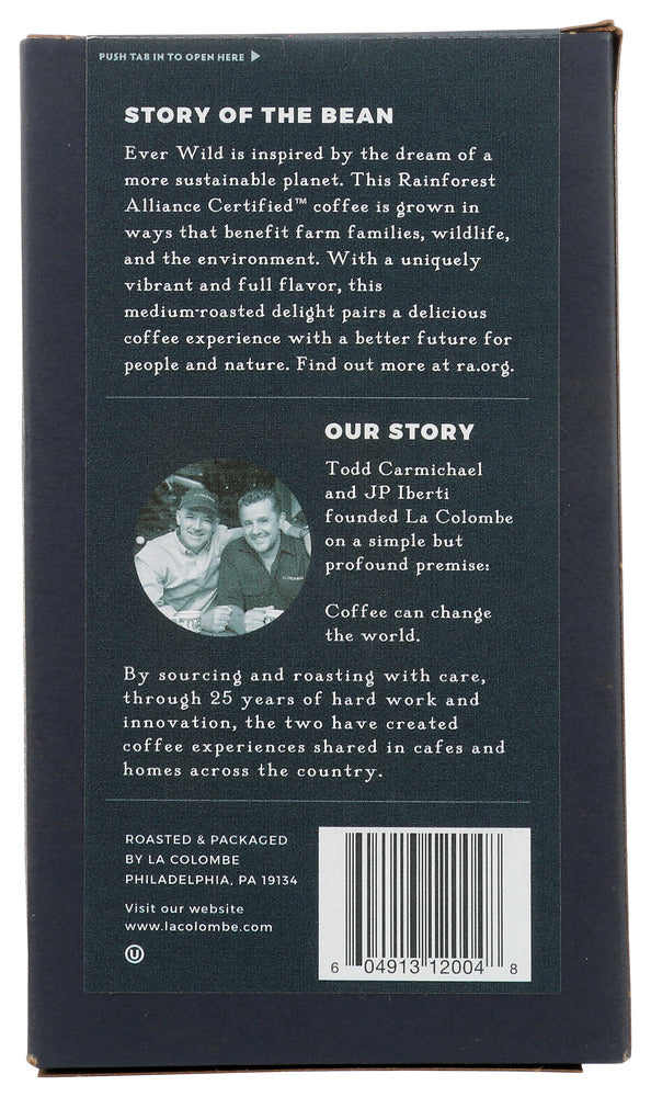 La Colombe: Coffee Whole Bean Everwild, 12 Oz