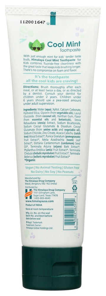 Himalaya Herbal Healthcare: Cool Mint Kids Toothpaste, 4 Oz