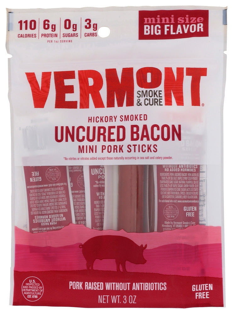 Vermont Smoke: Bacon Uncrd Go Pack, 3 Oz