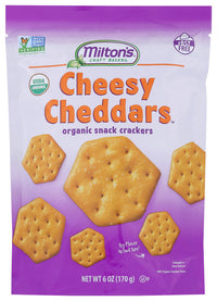 Miltons: Cheesy Cheddars Cracker, 6 Oz