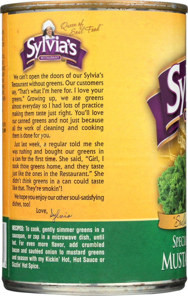 Sylvias: Mustard Greens Ssnd, 14.5 Oz