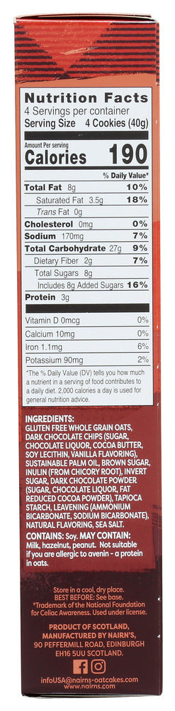 Nairns: Chocolate Chip Oat Grahams Cookies, 5.64 Oz