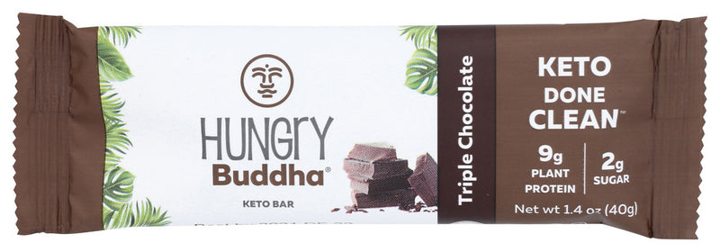 Hungry Buddha: Triple Chocolate Keto Bar, 1.4 Oz