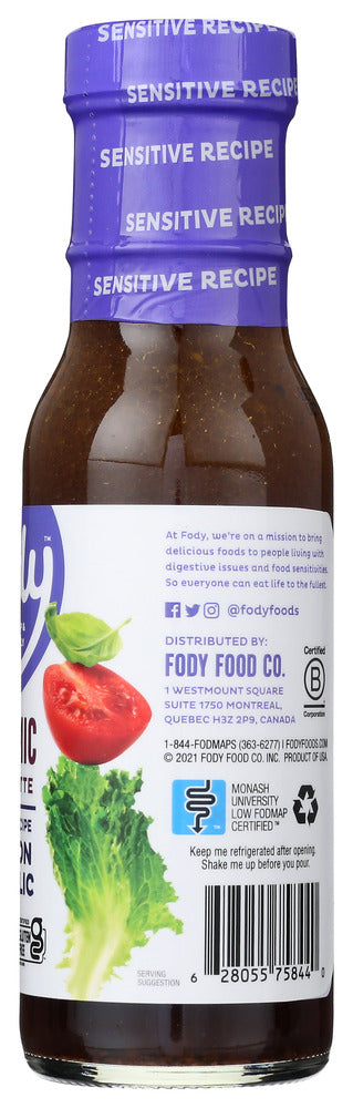 Fody Foods Co: Balsamic Vinaigrette Dressing, 8 Fo