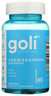 Goli Nutrition: Ashwagandha Gummies, 60 Pc