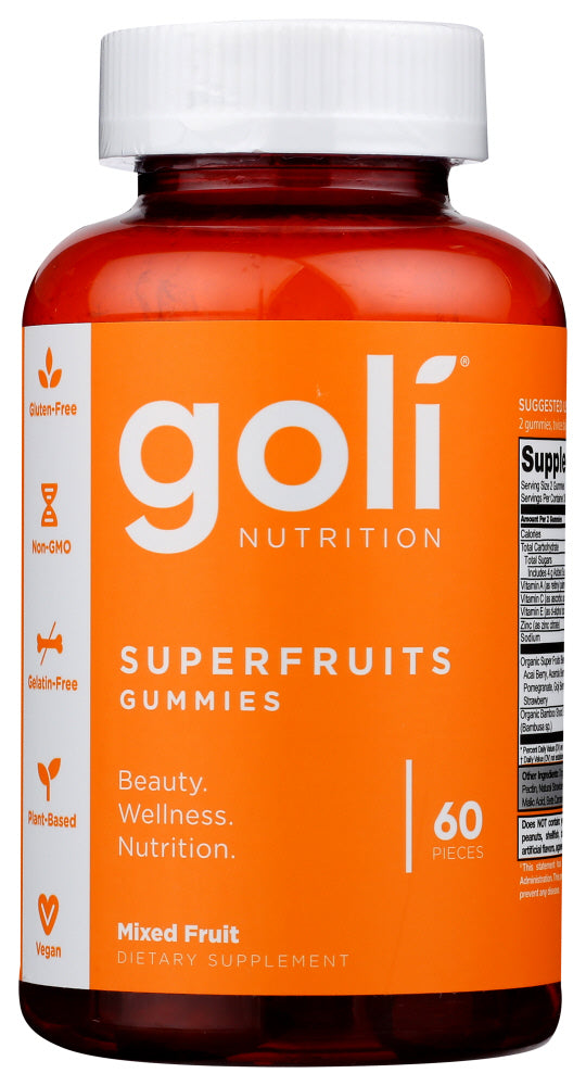 Goli Nutrition: Superfruit Gummies, 60 Ea