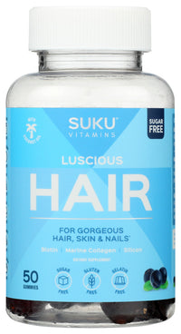 Suku Vitamins: Luscious Hair Gummies, 50 Pc