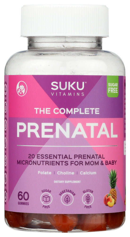 Suku Vitamins: The Complete Prenatal Gummies, 60 Pc