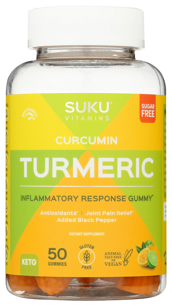 Suku Vitamins: Turmeric Curcumin Gummies, 50 Pc