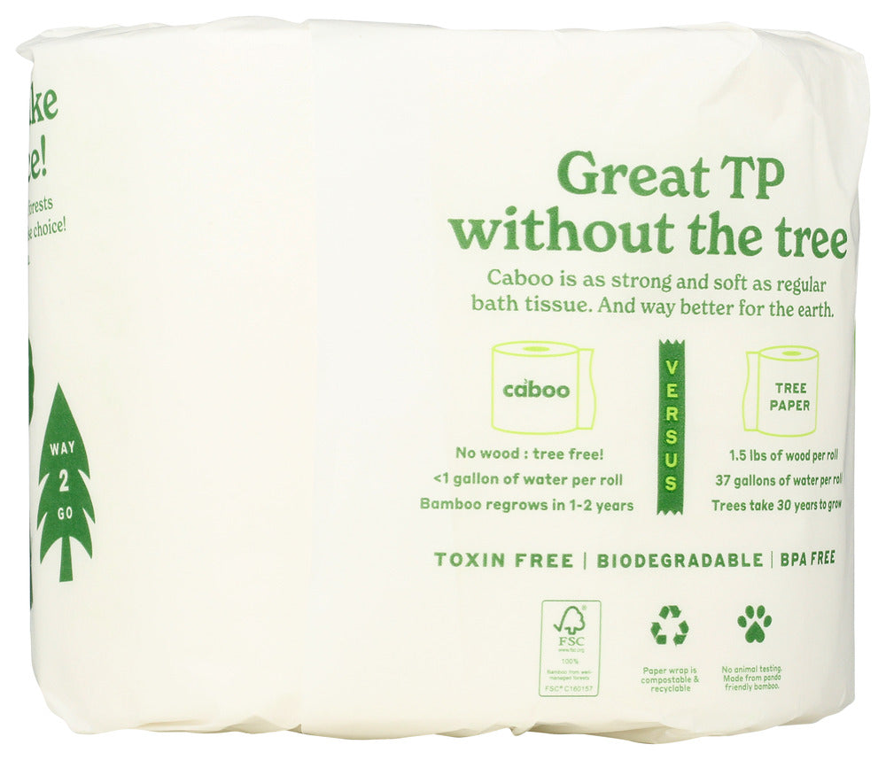 Caboo: Tree Free Bath Tissue Single Roll, 1 Ea