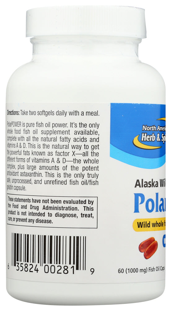 North American Herb: Fish Oil Polar Pwr 1000Mg, 60 Sg