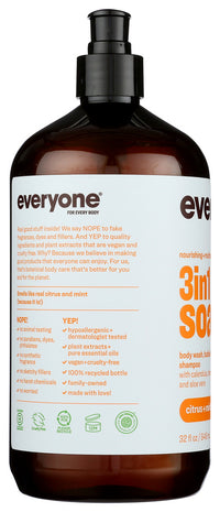 Everyone: 3-In-1 Citrus & Mint Soap, 32 Oz