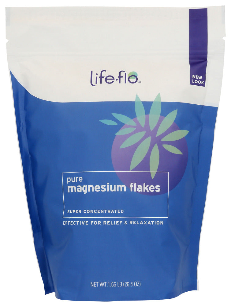 Life Flo: Pure Magnesium Flakes, 1.65 Lb