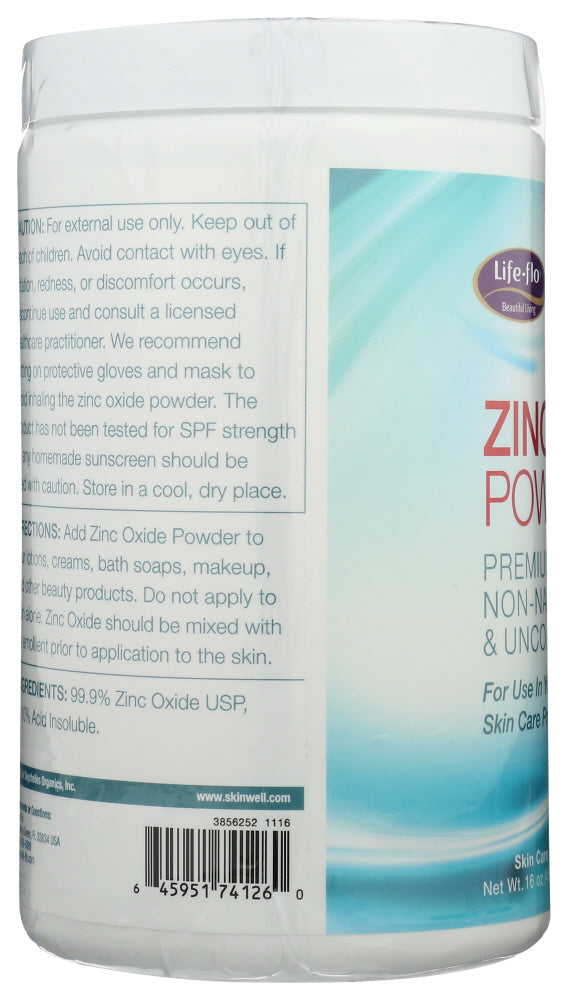 Life Flo: Zinc Oxide Powder, 16 Oz