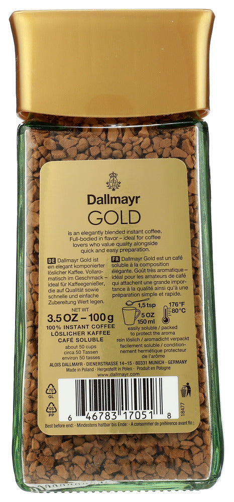 Dallmayr: Gold Instant Coffee, 3.5 Oz